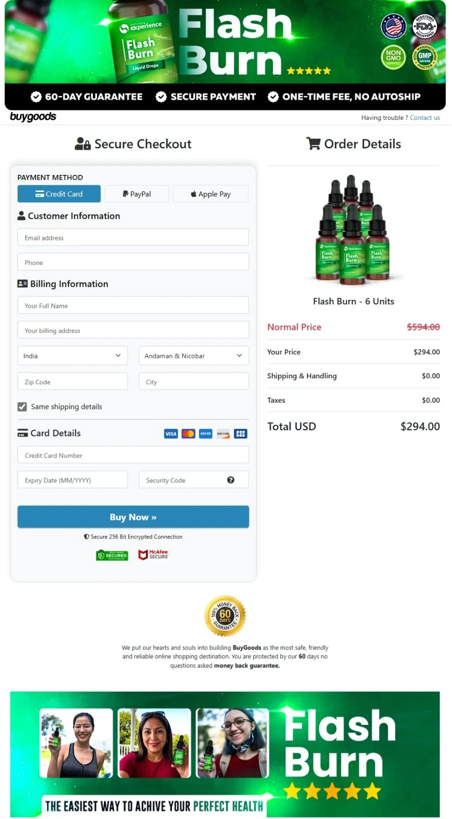 Secure Checkout Form